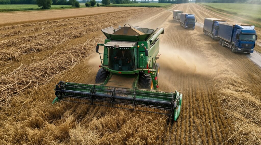 Сельское хозяйство: посевная/уборочная, фермерские истории и цены на продукцию - иллюстрация